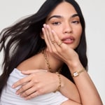 Daniel Wellington Quadro Mini Arch 3-link White Sunray Rose Gold - DW00100847