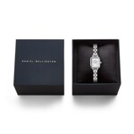 Daniel Wellington Quadro Mini Arch 3-link White Sunray Silver - DW00100844