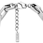 Diesel Bracelet D Logo Argenté - DX1577040