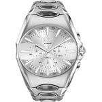 Diesel D-Curve Chronograph Silbrig