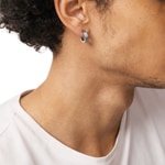 Diesel Einzel Creole Font Silbrig - DX1639040