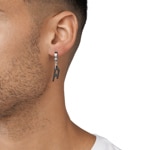 Diesel Einzel Creole D-Logo Silbrig / Schwarz - DX1418931