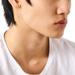 Diesel Single Stud Earring D-Logo gold-plated - DX1520710