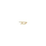 Diesel Single Stud Earring D-Logo gold-plated - DX1520710