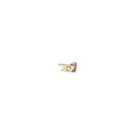 Diesel Single Stud Earring D-Logo gold-plated - DX1520710
