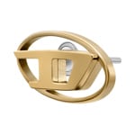 Diesel Einzel Ohrstecker Oval D-Logo Goldig - DX1590710