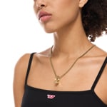 Diesel Halskette D Logo Goldig - DX1670710