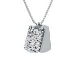 Diesel Collier Steel D-Font Dog Tag - DX1735040