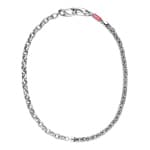 Diesel Collier Font  Argenté - DX1694040