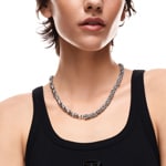 Diesel Collier Font  Argenté - DX1694040