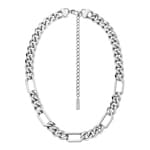 Diesel Kette Oval D Logo Silbrig - DX1626040