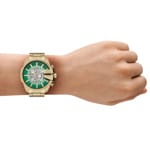Diesel Mega Chief Slim Chronograph 48mm Goldig / Grün - DZ4684