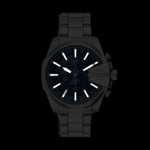 Diesel Mega Chief Slim Chronographe 48mm Argenté / Bleu - DZ4721