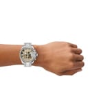 Diesel Mega Chief Slim Chronographe 48mm Argenté / Doré - DZ4702