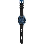 Diesel Spiked Chronographe Noir / Bleu - DZ4703