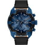 Diesel Spiked Chronographe Noir / Bleu