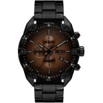 Diesel Spiked Chronographe Noir / Brun