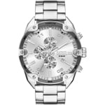 Diesel Spiked Chronograph Silbrig
