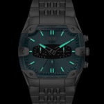 Diesel Spiked Cushion Chronograph Silvery / Blue - DZ4725