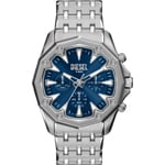 Diesel Stinger Chronograph Silbrig / Blau