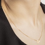 Triangle Pendant for Hoop Earring 750/18 K Yellow Gold - 1198.02073/0002