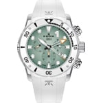 Edox CO-1 Chronograph Titanium White / Green - 10242 TINBN VIDNO