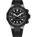 Edox Delfin Chronograph Schwarz