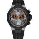 Edox Delfin Chronograph Schwarz / Grau