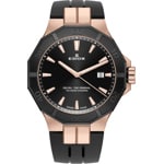 Edox Delfin Date Schwarz / Rosé
