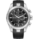 Edox Grand Ocean Chronograph Automatic Schwarz / Silbrig