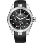Edox Grand Ocean Small Second Power Reserve Schwarz / Silbrig