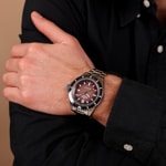 Edox Neptunian Date Automatic Bordeaux - 80120 3NM BRD