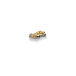 Clou d'oreille simple or bicolore 750/18 ct, Automobile