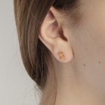 Clou d'oreille simple or jaune 750/18 ct, Gentiana - 1163.03893/0001