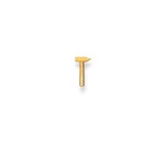 Clou d'oreille simple or jaune 750/18 ct, Marteau