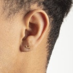 Clou d'oreille simple or jaune 750/18 ct Rabot - 1163.03698/0001