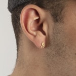 Einzel-Ohrstecker 750/18 K Gelbgold Schwingen - 1163.03188/0001