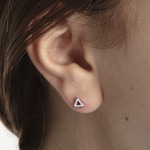 Einzel-Ohrstecker 750/18 K Weissgold - 1263.03677/0001