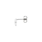 Clou d'oreille simple or gris 750/18 ct avec zircones - 1262.03030/0001