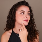 Emerald Halo Diamond Ring 750/18 K White Gold 1.23 ct G/si - RI-6434-02-WG