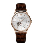 Emporio Armani Archetipo Automatic Rosé & Silver / Brown - AR60098