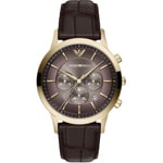 Emporio Armani Archetipo Chronographe Doré / Marron - AR11822