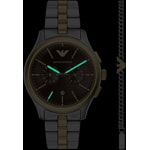 Emporio Armani Dario Chronograph Bicolour / Brown - AR80084SET