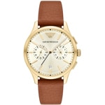 Emporio Armani Dario Chronographe Doré / Brun