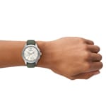 Emporio Armani Dario Chronographe Argenté & Beige / Vert - AR11801