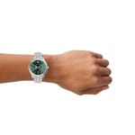 Emporio Armani Dario Chronograph Silvery / Green - AR11746