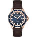 Emporio Armani Diver Brun / Bleu