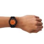 Emporio Armani Diver World Explorer Date Noir / Orange - AR11684