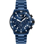 Emporio Armani Diver World Explorer Keramik Solar Chronograph Blau