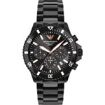 Emporio Armani Diver World Explorer Keramik Solar Chronograph Schwarz